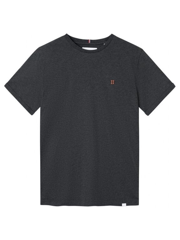 Les Deux Nørregaard t-shirt - Raven Melange / Orange
